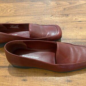 Vintage Red Leather Naturalizer Loafers
